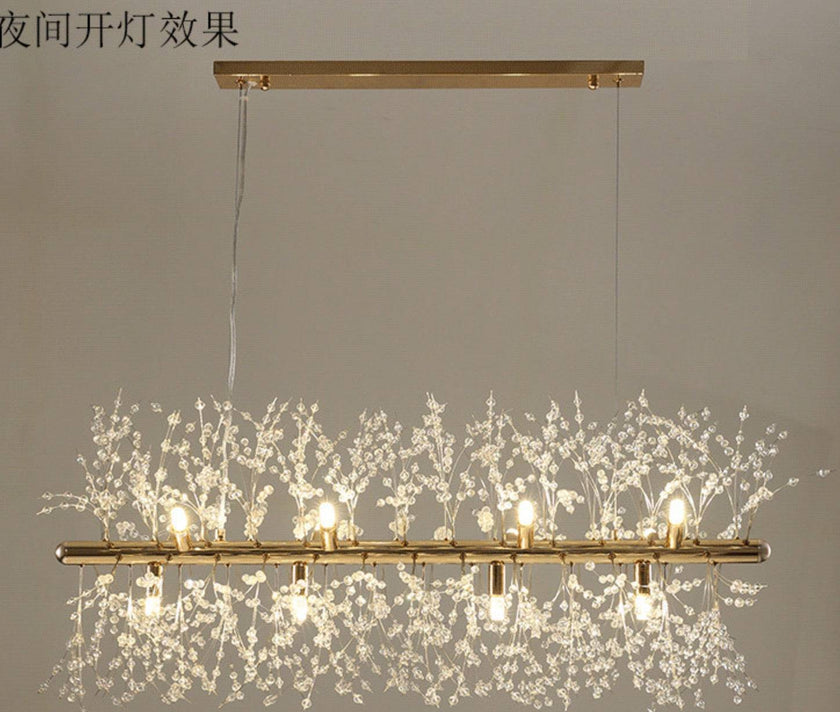 Nordic Modern Crystal Chandelier Dandelion Chandelier Lights Pendant Lamp - TheWellBeing4All