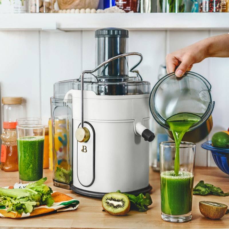 Juice Extractor with Touch Activated Display White Icing by Drew Barrymore 5-Speed 1000W Electric - TheWellBeing4All