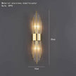 Clear Crystal LED Wall Lamp E14 Bulb Stainless Steel Wall Lights - TheWellBeing4All