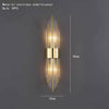 Clear Crystal LED Wall Lamp E14 Bulb Stainless Steel Wall Lights - TheWellBeing4All
