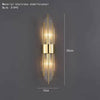Clear Crystal LED Wall Lamp E14 Bulb Stainless Steel Wall Lights - TheWellBeing4All