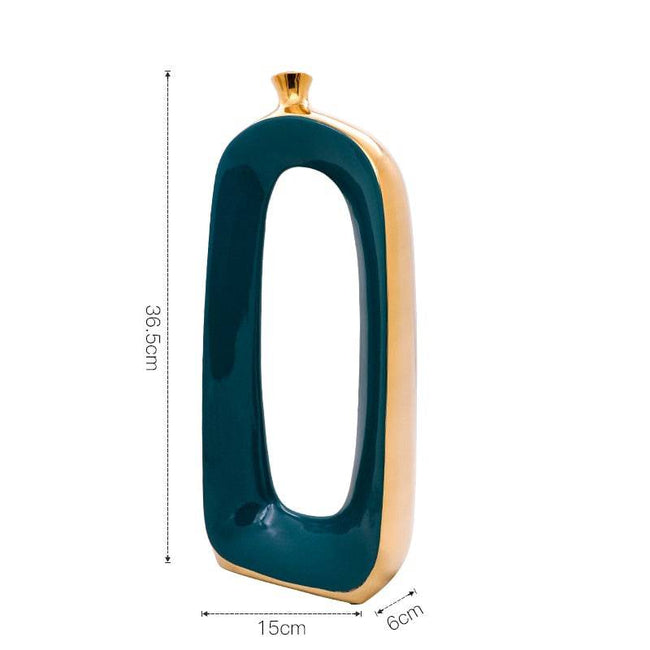 Brushed Ceramic Vase Vintage Nordic Style Home Decoration Vase Table decor ornaments Dried Flower Vase flower vases - TheWellBeing4All