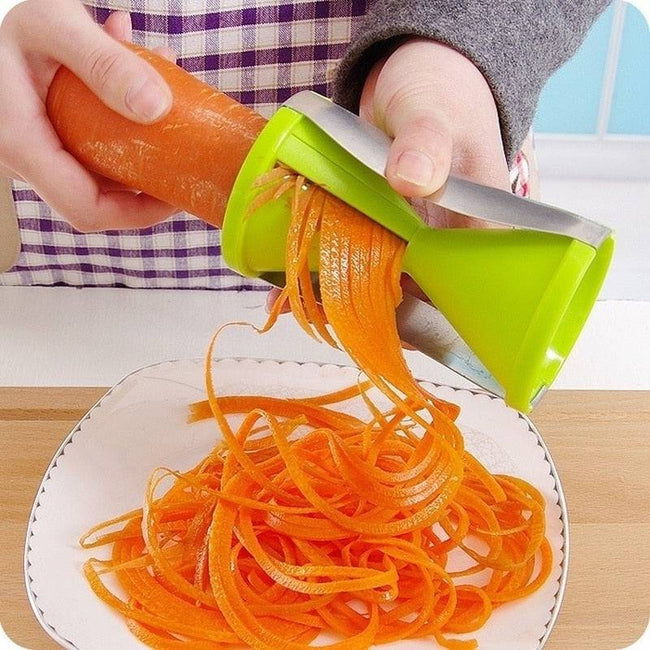 Vegetable Spiralizer Slicer Twister Handheld Spiral Cutter Fruit Grater Cooking Tools Spaghetti Pasta Kitchen Gadget - TheWellBeing4All