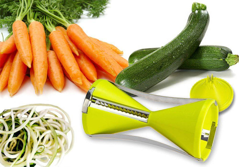 Vegetable Spiralizer Slicer Twister Handheld Spiral Cutter Fruit Grater Cooking Tools Spaghetti Pasta Kitchen Gadget - TheWellBeing4All
