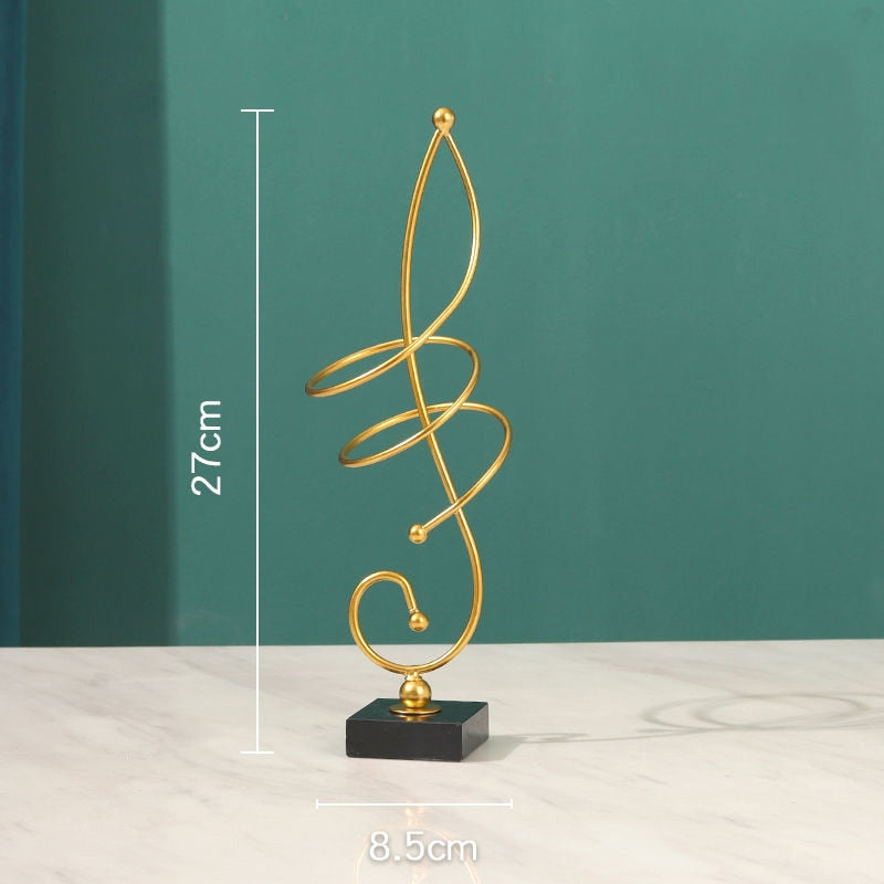 Home Decor Modern Light Luxury Living Room Decor Ornaments Wrought Iron Crystal Ball Abstract Model Crafts Desktop Ornaments - The Well Being The Well Being The Well Being Home Decor Modern Light Luxury Living Room Decor Ornaments Wrought Iron Crystal Ball Abstract Model Crafts Desktop Ornaments