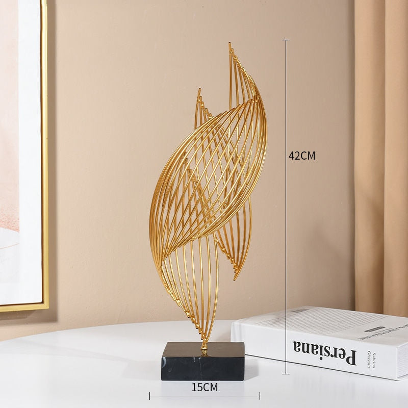 Home Decor Modern Light Luxury Living Room Decor Ornaments Wrought Iron Crystal Ball Abstract Model Crafts Desktop Ornaments - The Well Being The Well Being The Well Being Home Decor Modern Light Luxury Living Room Decor Ornaments Wrought Iron Crystal Ball Abstract Model Crafts Desktop Ornaments