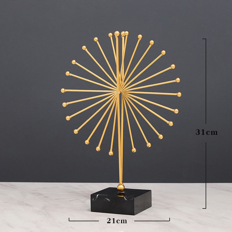 Home Decor Modern Light Luxury Living Room Decor Ornaments Wrought Iron Crystal Ball Abstract Model Crafts Desktop Ornaments - The Well Being The Well Being The Well Being Home Decor Modern Light Luxury Living Room Decor Ornaments Wrought Iron Crystal Ball Abstract Model Crafts Desktop Ornaments