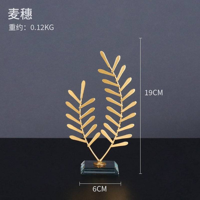 Home Decor Modern Light Luxury Living Room Decor Ornaments Wrought Iron Crystal Ball Abstract Model Crafts Desktop Ornaments - TheWellBeing4All