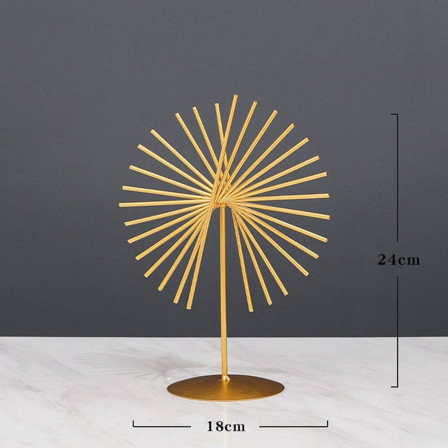 Home Decor Modern Light Luxury Living Room Decor Ornaments Wrought Iron Crystal Ball Abstract Model Crafts Desktop Ornaments - TheWellBeing4All