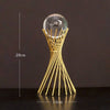 Home Decor Modern Light Luxury Living Room Decor Ornaments Wrought Iron Crystal Ball Abstract Model Crafts Desktop Ornaments - TheWellBeing4All