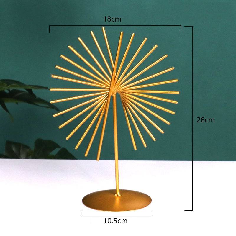 Home Decor Living Room Decorations Modern Home Furnishings Iron Art Crystal Ball Art Office Metal Crafts Desktop Decoration - TheWellBeing4All