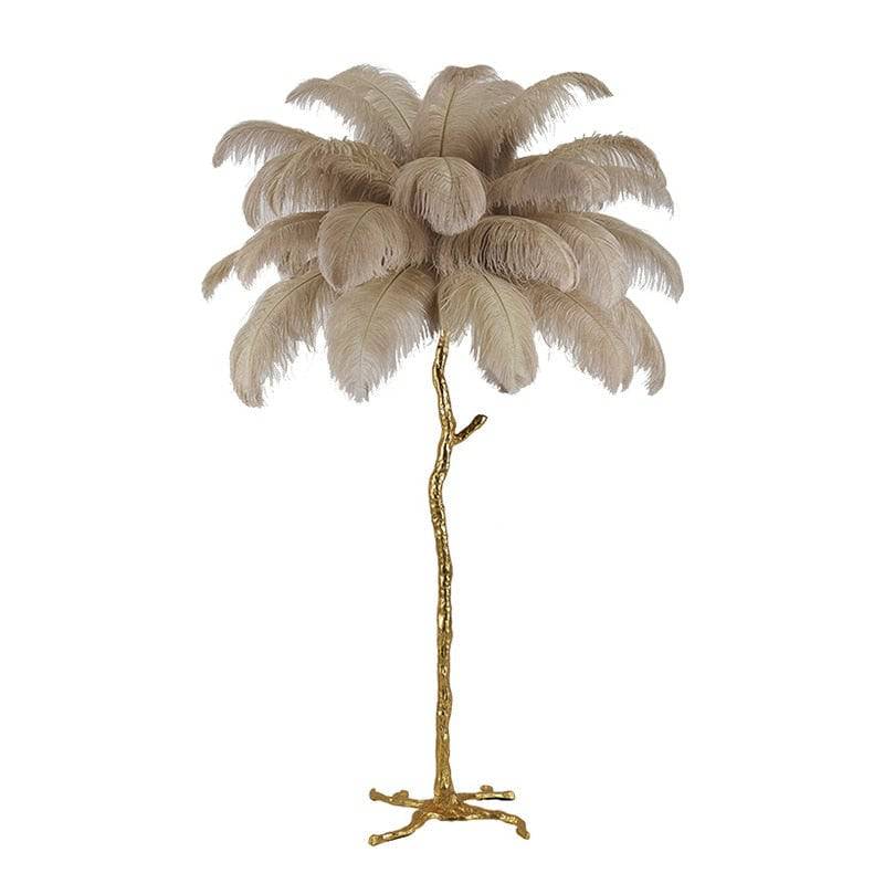 Nordic Personality Home Decor Ostrich Feather Foor Lamp Living Room Bedroom Standing Lamps Luxury Design Sense Floor Table Light - TheWellBeing4All