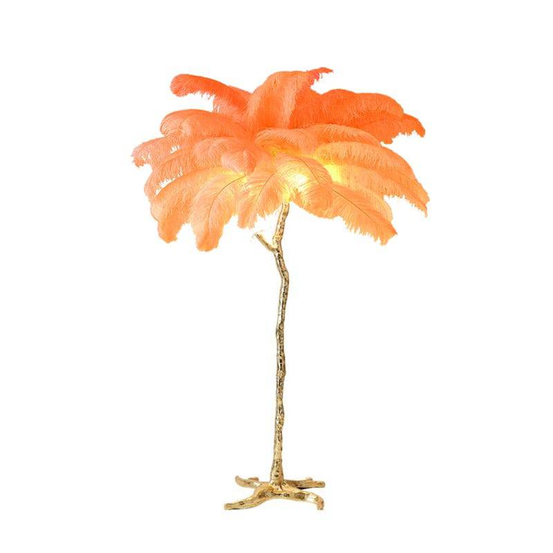 Nordic Personality Home Decor Ostrich Feather Foor Lamp Living Room Bedroom Standing Lamps Luxury Design Sense Floor Table Light - TheWellBeing4All