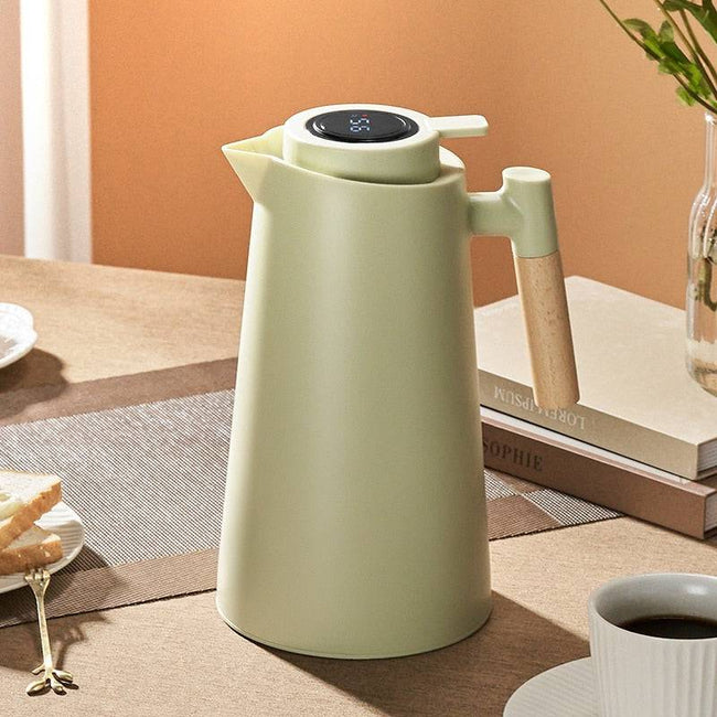 Large Capacity Insulation Kettle One Key Temperature Display Insulation Thermos Bottle Household Leakproof Insulation Water Pot - TheWellBeing4All