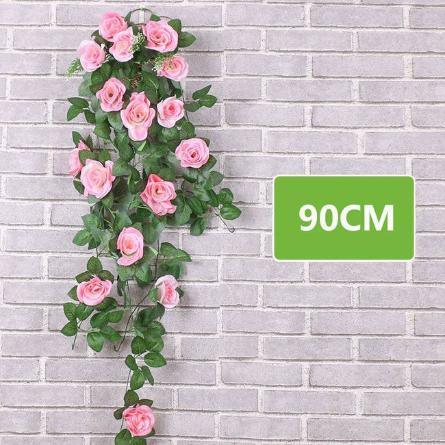 Hanging Artificial Silk Morning Glory Imitation Flower Vine Wedding Garden Decor Fake Plant Vibrantly Color Flower Wall Decor - TheWellBeing4All