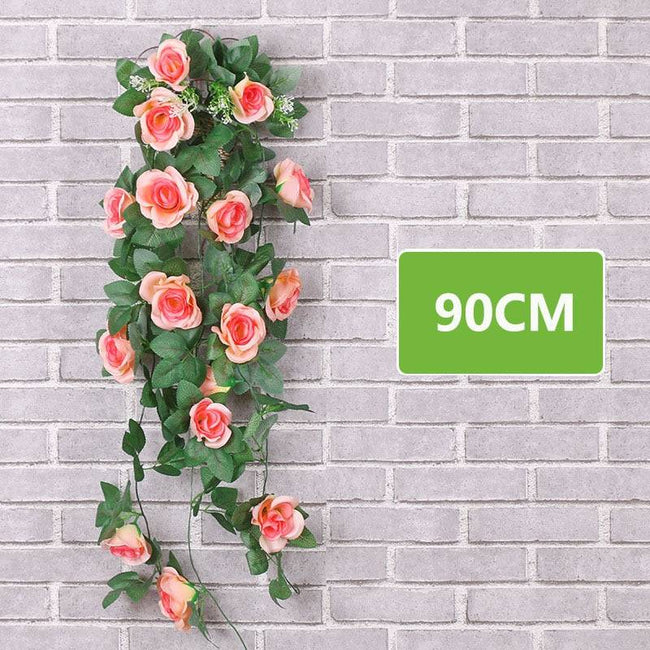 Hanging Artificial Silk Morning Glory Imitation Flower Vine Wedding Garden Decor Fake Plant Vibrantly Color Flower Wall Decor - TheWellBeing4All