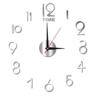 Luminous Wall Clock Large Watch Horloge 3D DIY Acrylic Mirror Stickers Quartz - TheWellBeing4All
