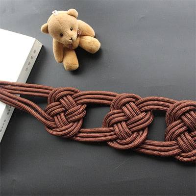 Polyester Curtain Tieback Handmade Weave Curtain Rope Buckle Chinese Knot Curtains Holdback Bandage - TheWellBeing4All