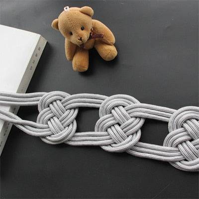 Polyester Curtain Tieback Handmade Weave Curtain Rope Buckle Chinese Knot Curtains Holdback Bandage - TheWellBeing4All