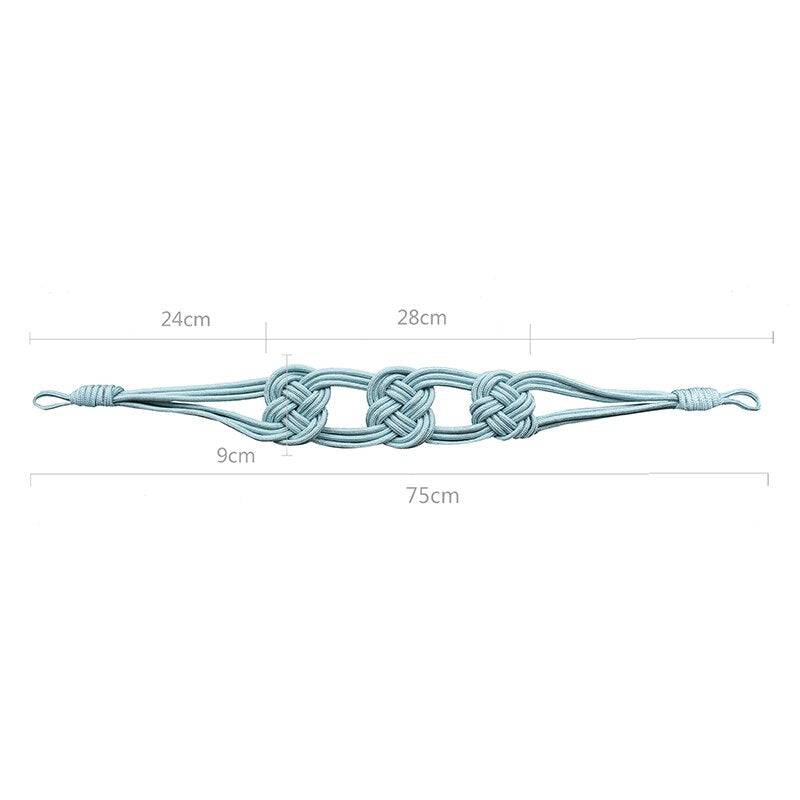 Polyester Curtain Tieback Handmade Weave Curtain Rope Buckle Chinese Knot Curtains Holdback Bandage - TheWellBeing4All