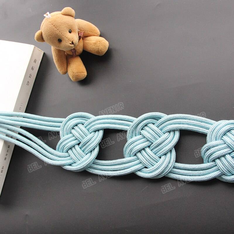 Polyester Curtain Tieback Handmade Weave Curtain Rope Buckle Chinese Knot Curtains Holdback Bandage - TheWellBeing4All