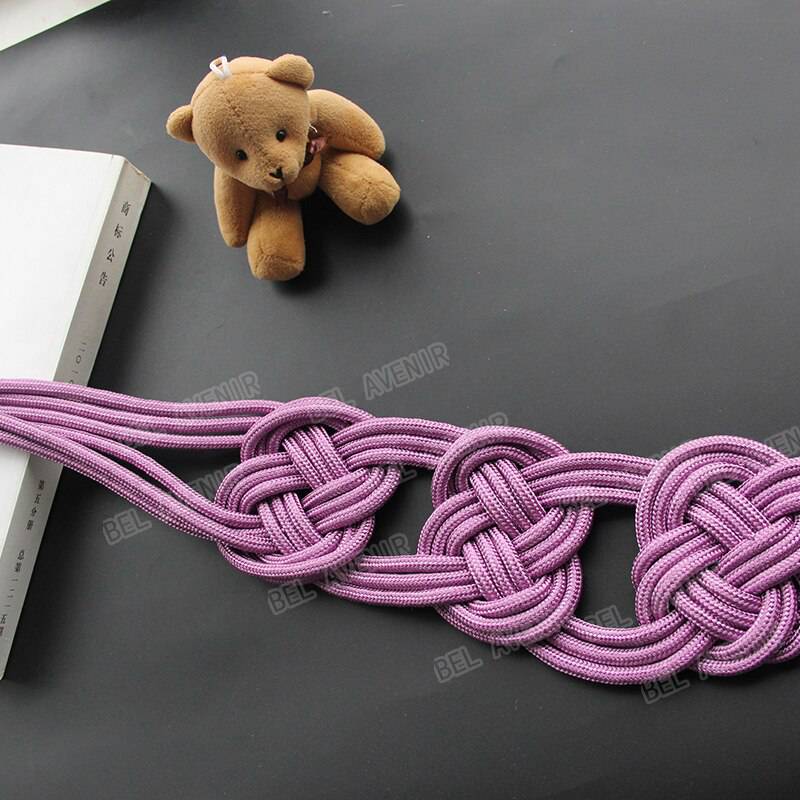Polyester Curtain Tieback Handmade Weave Curtain Rope Buckle Chinese Knot Curtains Holdback Bandage - TheWellBeing4All
