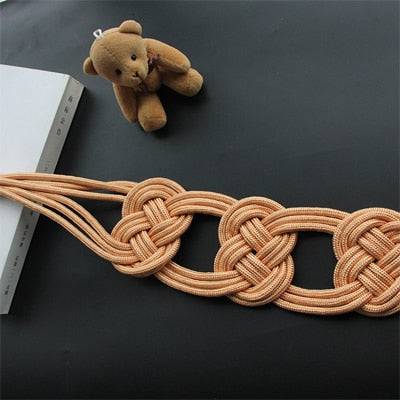Polyester Curtain Tieback Handmade Weave Curtain Rope Buckle Chinese Knot Curtains Holdback Bandage - TheWellBeing4All