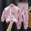 Fall Winter Pure Cotton Baby Underwear Set Printed Cartoon Children 2 Piece Set Fashion Autumn Clothes Kids Long Sleeve Suit - TheWellBeing4All