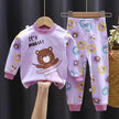 Fall Winter Pure Cotton Baby Underwear Set Printed Cartoon Children 2 Piece Set Fashion Autumn Clothes Kids Long Sleeve Suit - TheWellBeing4All