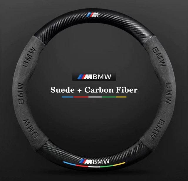 Car Turn fur Carbon Fiber Steering Wheel Cover For BMW M Performance F20 F22 F30 F32 F10 F13 F80 F82 E70 M3 M4 F25 F26 F15 F16 - TheWellBeing4All