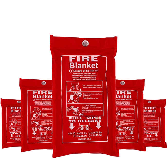 TheWellBeing™ Safety Fire Blanket - Emergency Fiberglass Fire Shelter - TheWellBeing4All