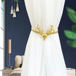 Metal Curtain Clip Tieback Buckle Holder Special Golden Silver Color Leaves Bow Elk Clasp Curtain Tiebacks Gold Silver - TheWellBeing4All
