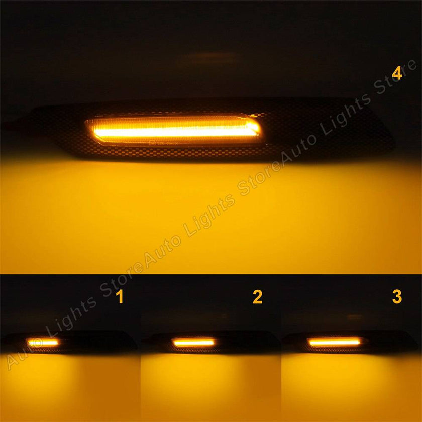 LED Dynamic Side Marker Lights Sequential Turn Signal Lamps For BMW 5-Series F10 F11 528i 528iX 535i 535iX 550i 550iX Hybrid 5 - TheWellBeing4All