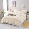 Plush Duvet Cover Pillowcase Set - Cozy Bedding for Singles and Doubles - TheWellBeing4All