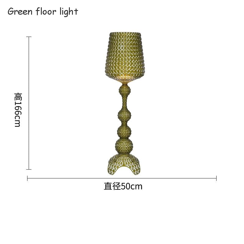 Italy Design Kartell Kabuki Table Lamps Acrylic Desk Lights Art Decor LED Standing Light Living Room Bedroom Hollow Floor Light - TheWellBeing4All