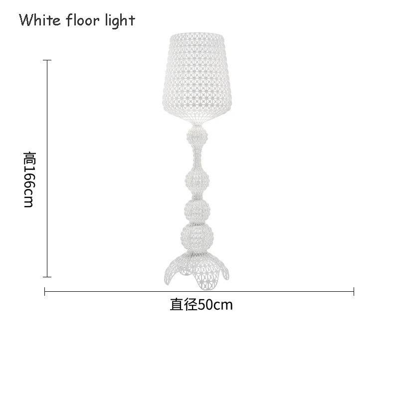 Italy Design Kartell Kabuki Table Lamps Acrylic Desk Lights Art Decor LED Standing Light Living Room Bedroom Hollow Floor Light - TheWellBeing4All