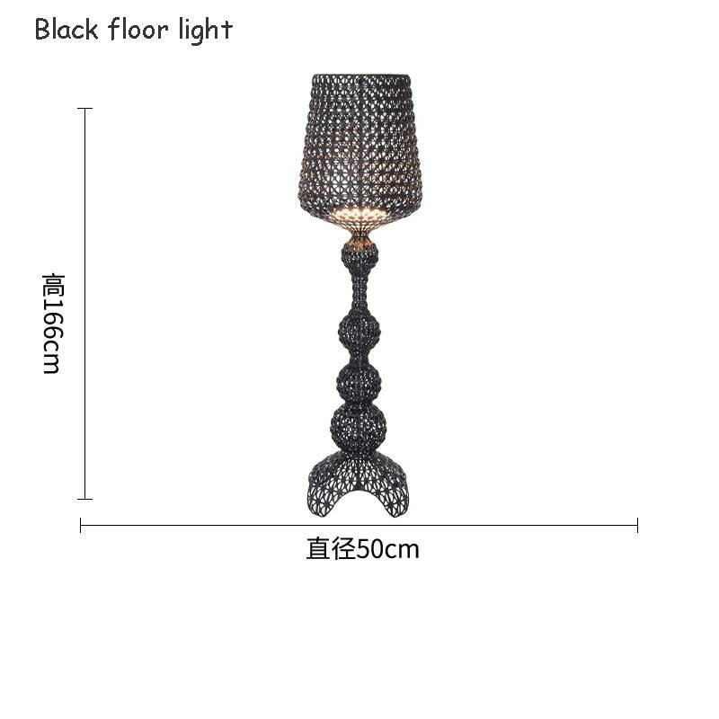 Italy Design Kartell Kabuki Table Lamps Acrylic Desk Lights Art Decor LED Standing Light Living Room Bedroom Hollow Floor Light - TheWellBeing4All