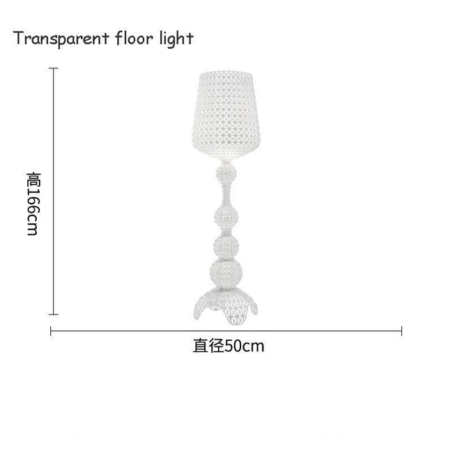 Italy Design Kartell Kabuki Table Lamps Acrylic Desk Lights Art Decor LED Standing Light Living Room Bedroom Hollow Floor Light - TheWellBeing4All