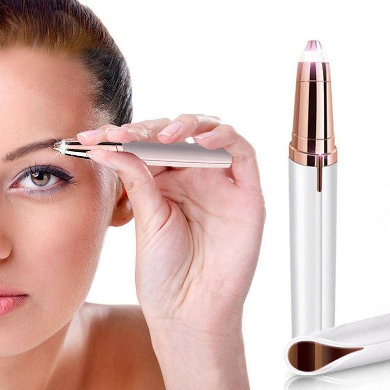 Electric Trimmer Women Eyebrow Pencil Automatic Hair Removal Beauty Battery Model - TheWellBeing4All