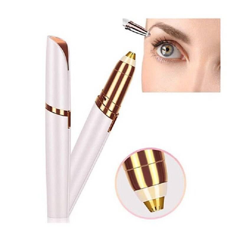 Electric Trimmer Women Eyebrow Pencil Automatic Hair Removal Beauty Battery Model - TheWellBeing4All