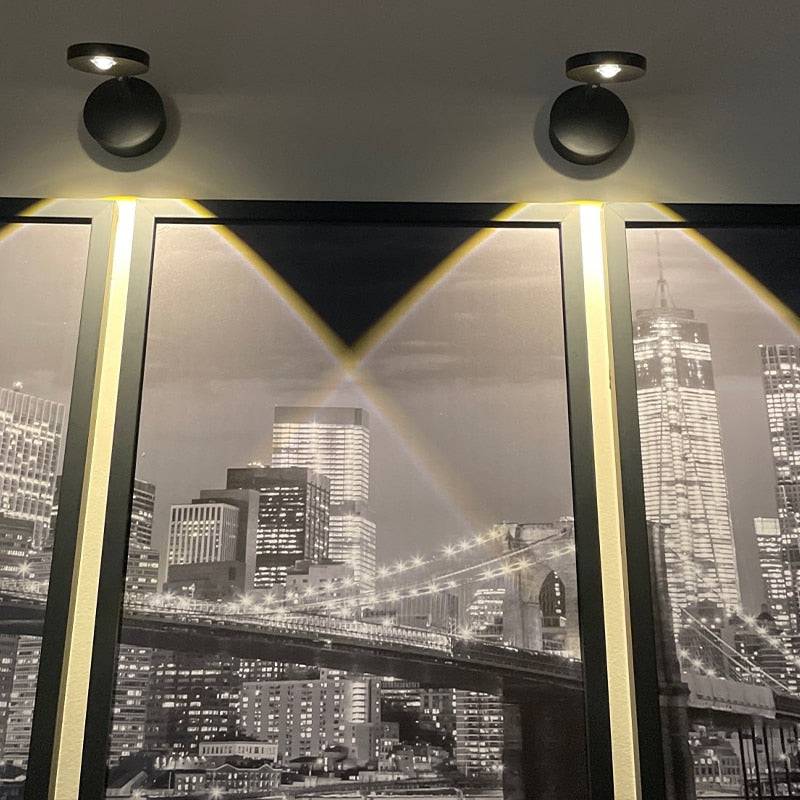 LED Wall Lamp Indoor Decorate Remote Dimmable Mural lighting photo for living room With USB Recharge Stairs lighting Wall Light - TheWellBeing4All