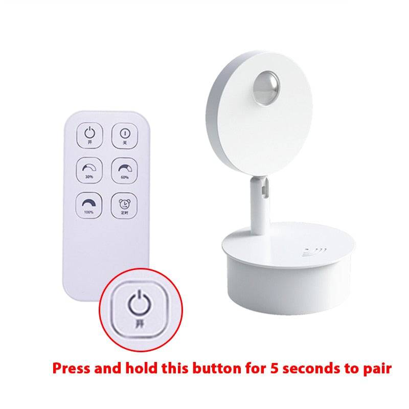 LED Wall Lamp Indoor Decorate Remote Dimmable Mural lighting photo for living room With USB Recharge Stairs lighting Wall Light - TheWellBeing4All