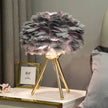 Modern Feather Bedroom Table Lamp - Perfect for Romantic Christmas, Wedding, and Living Room Decor