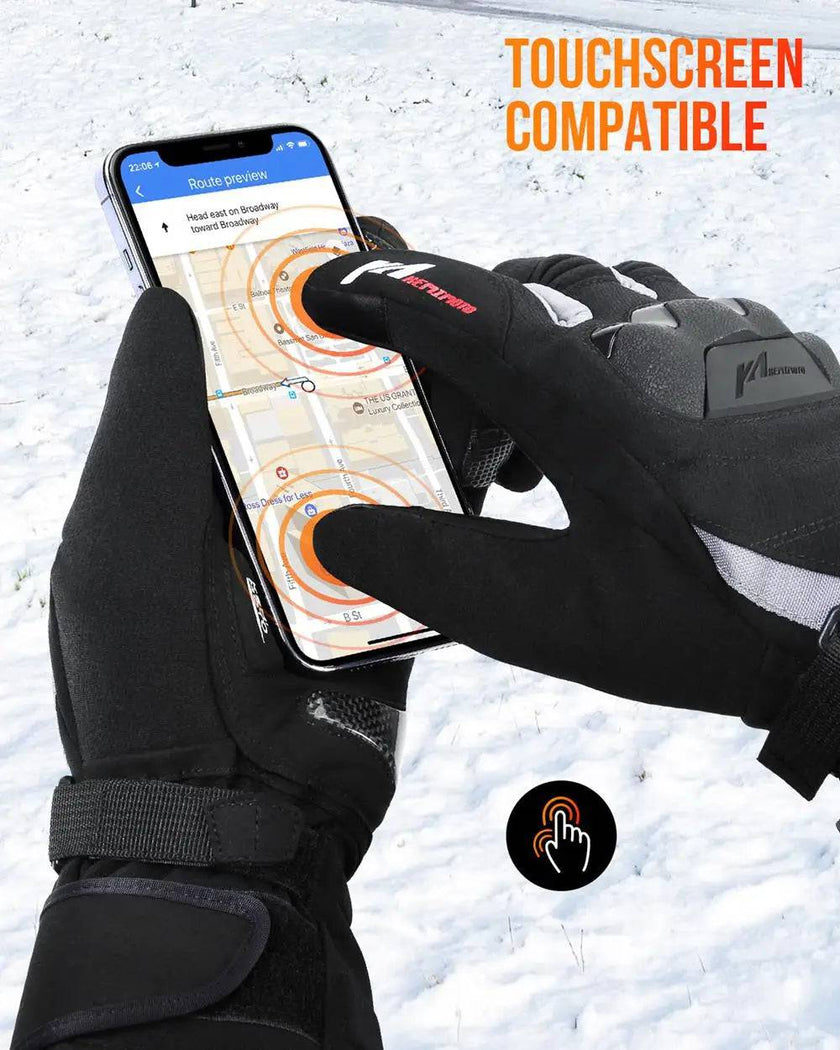 TheWellBeing ™ Heated Gloves Winter Warm Motorcycle Heated Gloves Waterproof Rechargeable Heating Thermal Gloves For Snowmobile - TheWellBeing4All