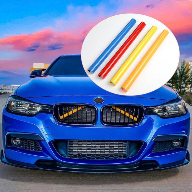 Car Strip Sticker Cover Front Grille Trim Strips Car Styling For BMW F01 F02 F10 F11 F06 F12 F45 F46 F48 X1 5/6/7 Series - TheWellBeing4All