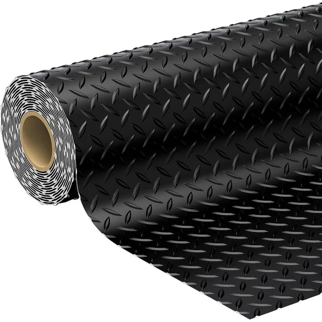 Heavy-Duty Diamond Plate Garage Mat – 7.8x20FT, 2.8mm Thick Vinyl Flooring Roll for SUVs, Trucks & Workshops (156 SQFT, Slip-Resistant, Waterproof) - TheWellBeing4All