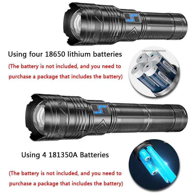 Long Range LED Torch USB Rechargeable - TheWellBeing4All