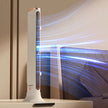 Portable Bladeless Tower Fan - 3-Speed USB Clip-On Fan for Monitor/Desk | Quiet Cooling for Office, Bedroom & Home (14.5