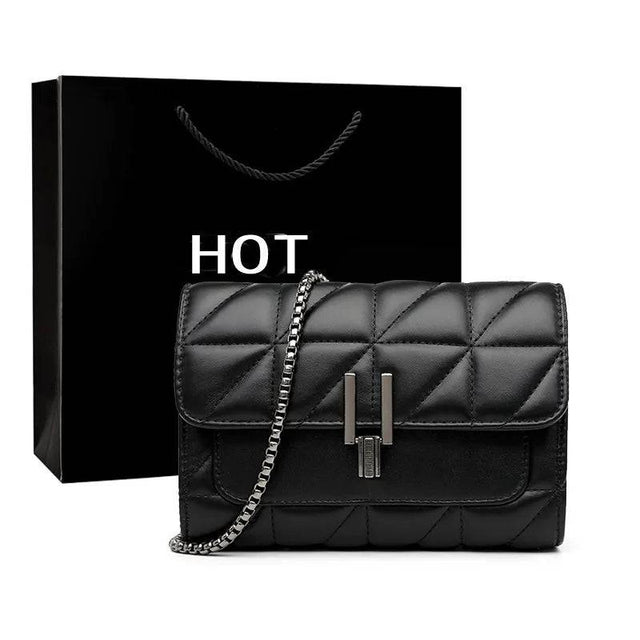 Women's Luxury Designer Leather Chain Handbag - TheWellBeing4All