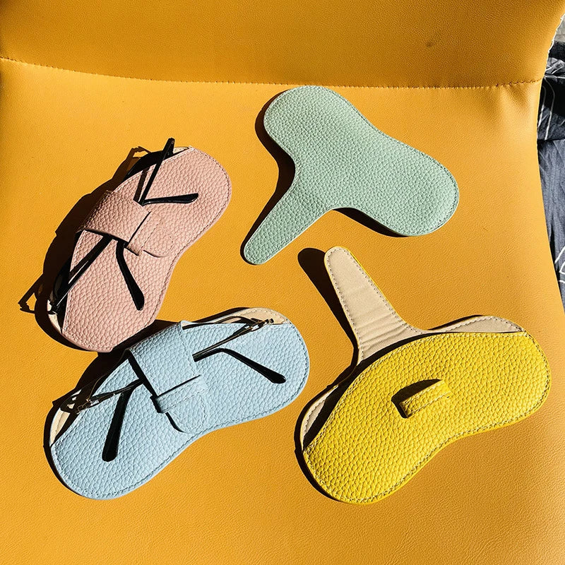 Luxury Vegan Leather Glasses Pouch – Fashionable PU Eyewear Case for Women & Men, Soft Sunglasses Holder (17.5x8cm, Scratch-Proof) - TheWellBeing4All